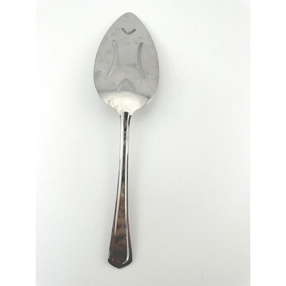 Vintage Diamond Silver Co DS Stainless Steel Pie Server Slotted Made in USA